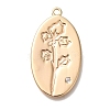 Brass Micro Pave Cubic Zirconia Pendants KK-U038-05G-04-1