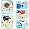1200Pcs 6 Colors Transparent Plastic Beads KY-SZ0001-55-4