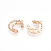 Brass Micro Pave Cubic Zirconia Pendants ZIRC-T016-10-2