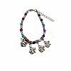 Hand woven ethnic style bracelet female retro bohemian color bell Tibetan hand string Xizang accessories TB7281-1