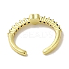 Rack Plating Brass Micro Pave Cubic Zirconia Cuff Rings RJEW-H228-07M-4