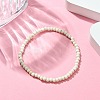 Synthetic Howlite Flat Round Beaded Stretch Bracelets for Women BJEW-JB09717-09-2