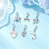 6Pcs Tibetan Style Alloy Pendant Decorations HJEW-JM03895-1
