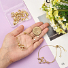 5Pcs Adjustable Braided Brass Macrame Pouch Cable Chain Slider Bracelet Making BJEW-BBC0001-17B-4