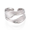 304 Stainless Steel Cuff Ring X-RJEW-N038-112P-1