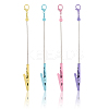 4Pcs 4 Colors Alloy Bracelet Tool Jewelry Helper Beadable Alligator Clip AJEW-SP0001-71A-6