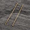 Real 18K Gold Plated 925 Sterling Silver Ball Head Pins STER-H483-0.5x30mm-G-2