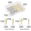 40Pcs 4 Styles Alloy Pendants FIND-FS0004-17-4