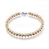 201 Stainless Steel Ball Chain Bracelets BJEW-E295-05-1