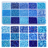 225g 17 Style Glass Seed Glass Bugle & Round Beads SEED-DC0001-02B-9