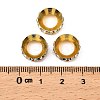 Brass Rhinestone Spacer Beads RSB301-G-2