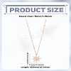 1Pc Zinc Alloy Sun Pendant Cable Chain Necklaces NJEW-LP0003-21G-2
