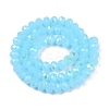 Electroplate Glass Beads Strands EGLA-A044-J8mm-L04-3