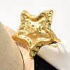 304 Stainless Steel Open Cuff Ring for Women RJEW-B109-03G-02-3