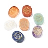 7Pcs 7 Styles Chakra Natural Mixed Gemstone Display Decorations G-F786-01-1