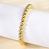 304 Stainless Steel Beaded Bracelets for Women BJEW-P348-01D-G-3