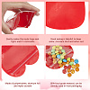 100Pcs 5 Colors Heart Jewelry Zip Top Bag FIND-SP0003-87-4
