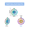 18Pcs 3 Colors Ion Plating(IP) 304 Stainless Steel Pendants STAS-DC0014-15-2