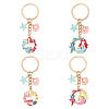 Brass & Alloy Enamel Keychain KEYC-YW00160-01-2