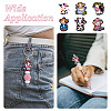9Pcs 9 Styles Silicone Focal Beads SIL-TA0002-41-8