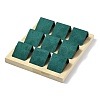 9-Slot Rectangle Wood Earring Display Stands LS-EDIS-R027-04F-3