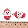 Christmas Theme Opaque Resin Pendants RESI-N039-107-3