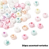 Spray Painted Acrylic Beads OACR-YW0002-49A-1