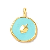 Hannukah Brass Enamel Pendants LS-KK-M278-07A-G-1