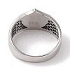 Viking 304 Stainless Steel Valknut Rings RJEW-U005-17C-AS-3