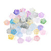 Frosted Transparent Acrylic Beads OACR-N137-72M-2