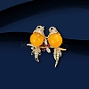 Magpie Alloy Rhinestone Brooches for Backpack Clothes LS-PW-WG4E8D5-01-1