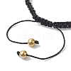 4Pcs 4 Style Sport Theme Acylic & Alloy Braided Bead Bracelets Set BJEW-JB10122-5