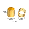 Brass Crimp Beads KK-YW0002-02G-5