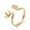 304 Stainless Steel Cuff Rings LS-RJEW-G299-03G-1