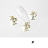 Alloy Rhinestone Cabochons MRMJ-T056-93G-P-1