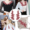 Flower Polyester Embroidery Lace Appliques DIY-WH20011-03E-5