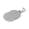 Non-Tarnish 201 Stainless Steel Pendants STAS-C072-01P-3