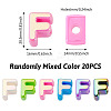 20Pcs UV Plating Opaque Acrylic European Beads OACR-TADJ0001-16F-3