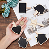 24 Pcs 6 Styles Wooden Blackboard Clip DIY-GF0003-59-3