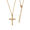 Vintage 306 Stainless Steel Cross Pendant Necklaces for Women Men DA5848-3-1