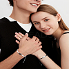 2Pcs Matching Alloy Enamel Yin-yang Link Bracelets BJEW-LP00016-3
