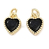 Real 18K Gold Plated Brass Inlaid Cubic Zirconia Charms ZIRC-L100-074G-05-1