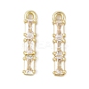 Brass Micro Pave Clear Cubic Zirconia Pendants LS-KK-L212-12G-1