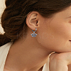 20Pcs Zinc Alloy with Crystal Rhinestone Pendants FIND-LP0006-29-3
