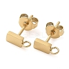 304 Stainless Steel Stud Earring Findings STAS-Q345-41G-1