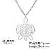 Ocean 304 Stainless Steel Laser Cut Pendant Necklaces FS-WGCBEAA-01-1