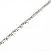 Tarnish Resistant 304 Stainless Steel Curb Chain/Twisted Chain Necklace Making LS-STAS-A028-N109P-2