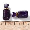 Natural Amethyst Perfume Bottle Pendants G-A026-16B-02-3
