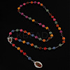 Alloy & Resin Colorful Rosary Bead Necklaces LS-FS-WG28636-02-1