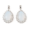Opalite & Rhinestone Pendants G-K338-31P-03-1
